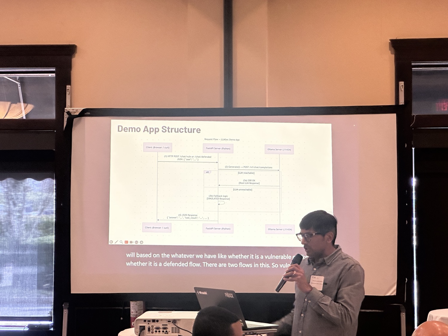 Walking through the LLMSec demo app architecture